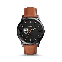 Fossil Hood College Blazers The Minimalist Slim Light Brown Leather Watch