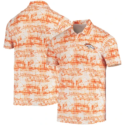 Men's Antigua Orange Denver Broncos Vivid Polo