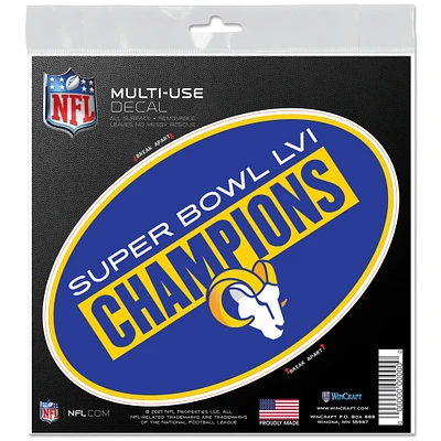 WinCraft Los Angeles Rams Super Bowl LVI Champions 6'' x 6'' All Surface Decal