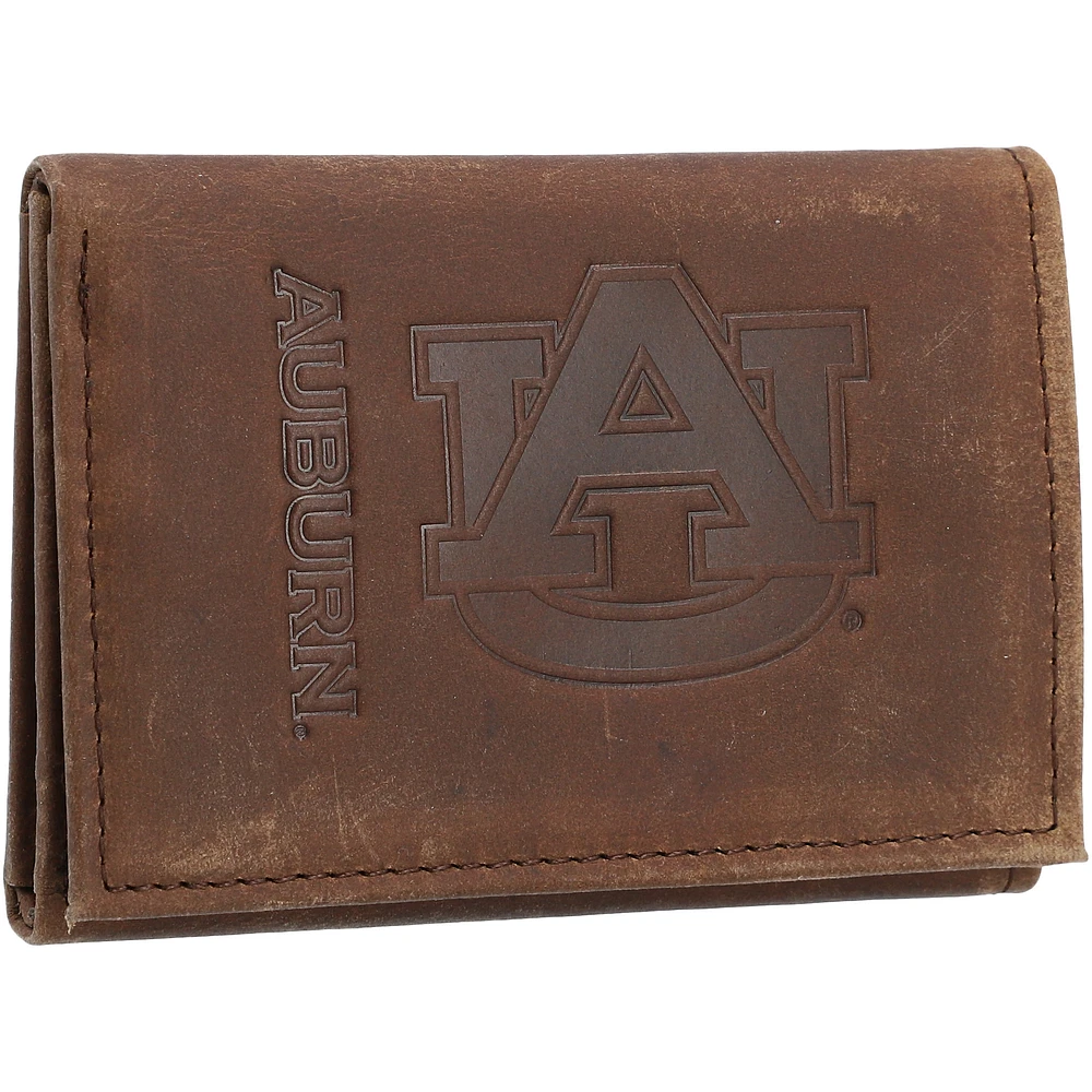 Auburn Tigers Leather Team Tri-Fold Wallet