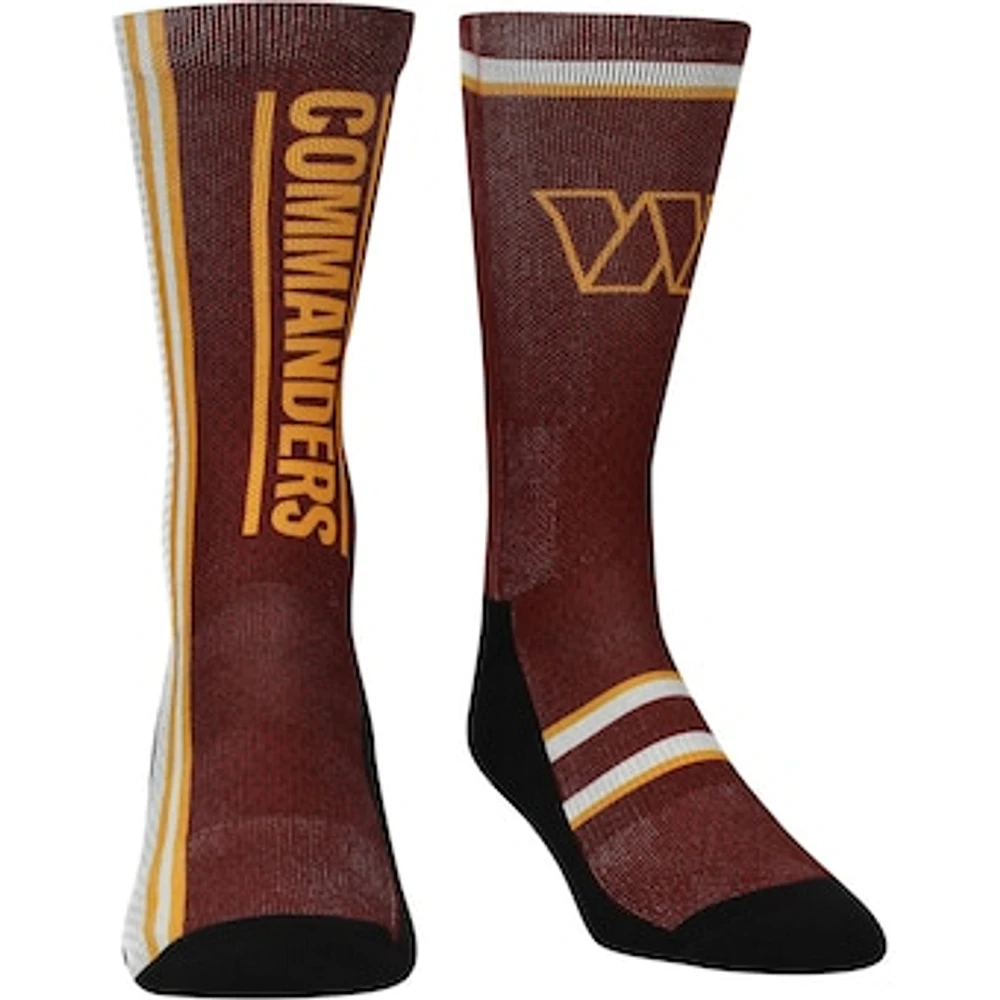 Youth Rock Em Socks Burgundy Washington Commanders Classic Uniform Crew Socks