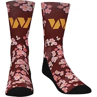 Youth Rock Em Socks Washington Commanders Localized Cherry Blossoms Crew Socks