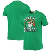 Men's Homage Kelly Green Boston Celtics NBA x Spongebob Collab Tri-Blend T-Shirt