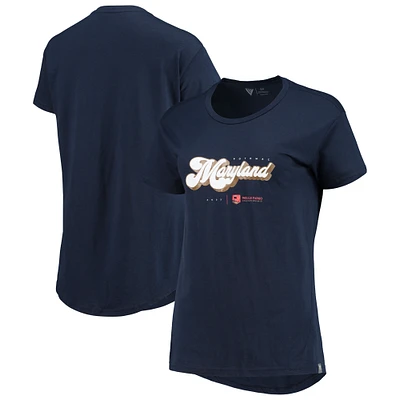 Women's Levelwear Navy Wells Fargo Championship Maryland T-Shirt