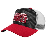 Youth Black/Red Chicago Bulls Santa Cruz Tie-Dye - Snapback Hat