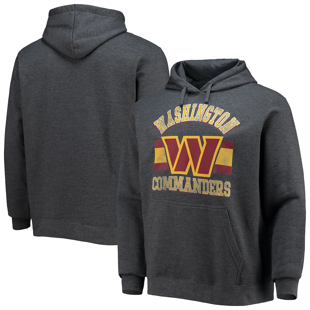 Men's NFL x Darius Rucker Collection by Fanatics Charcoal Washington Commanders Fleece Pullover Hoodie