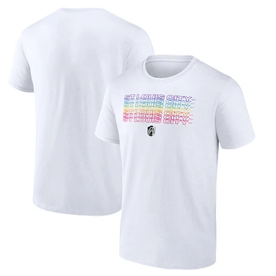 Men's White St. Louis City SC Pride T-Shirt