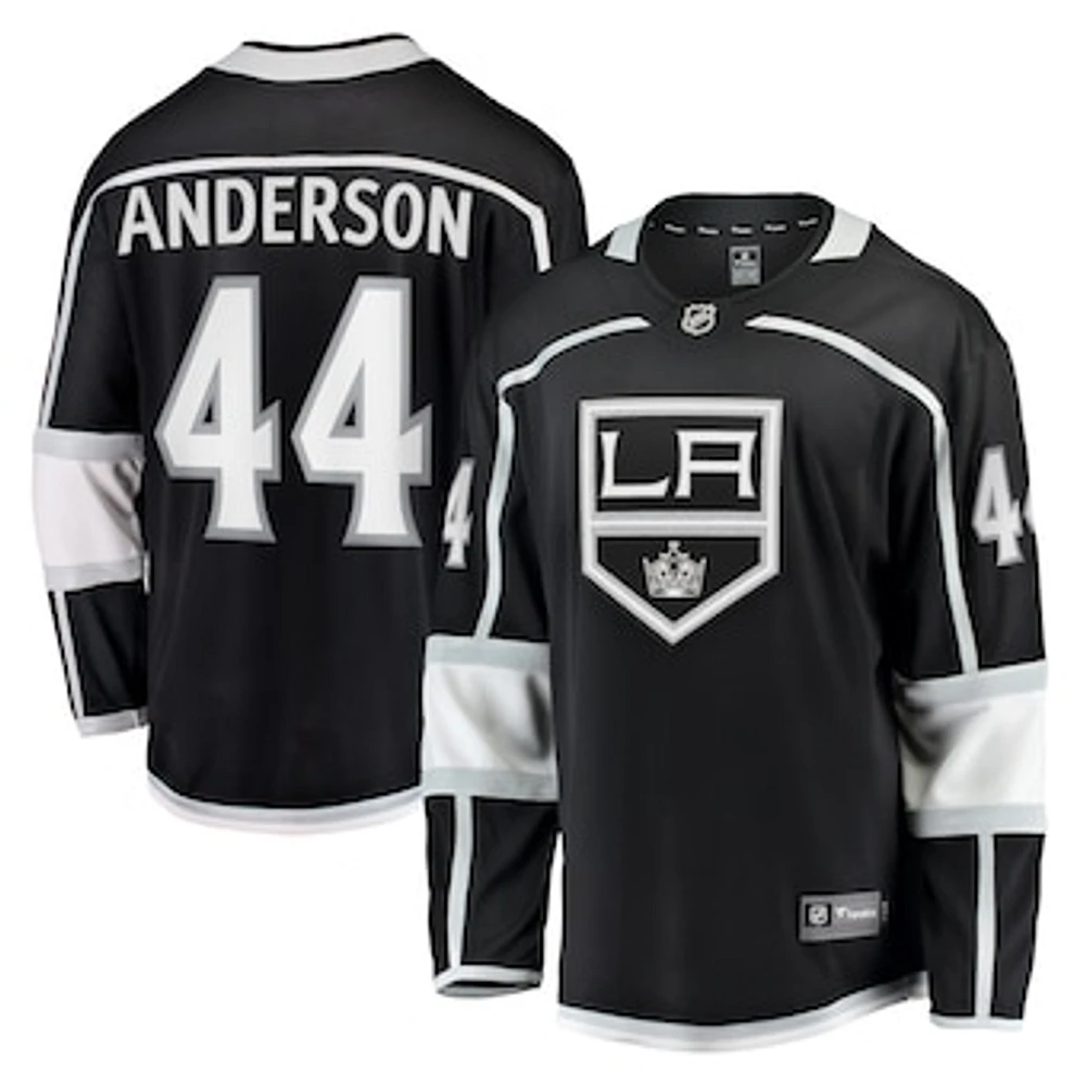 Men's Fanatics Mikey Anderson Black Los Angeles Kings Home Breakaway Player Jersey