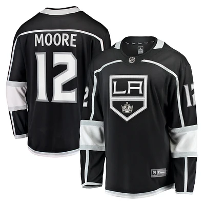 Men's Fanatics Trevor Moore Black Los Angeles Kings Home Breakaway Player Jersey