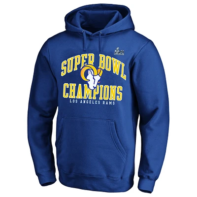 Men's Fanatics Royal Los Angeles Rams Super Bowl LVI Champions Big & Tall Simple Arch Pullover Hoodie