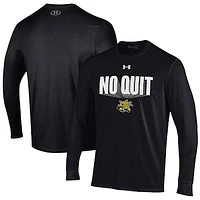 Men's Under Armour Black Wichita State Shockers Shooter Performance Long Sleeve T-Shirt