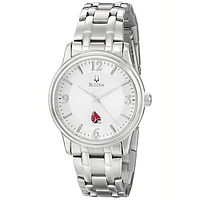 Men's Bulova  Silver Ball State Cardinals