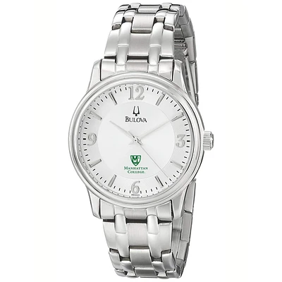 Men's Bulova  Silver Manhattan Jaspers