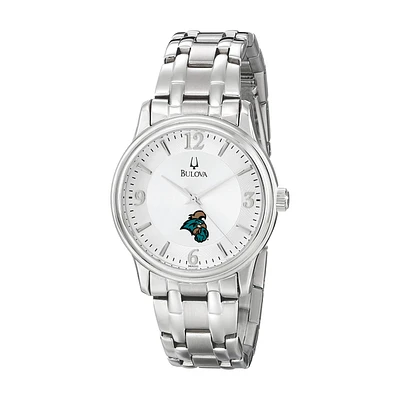 Men's Bulova  Silver Coastal Carolina Chanticleers