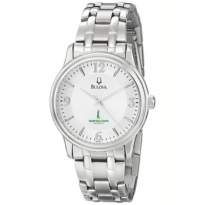 Men's Bulova  Silver Norfolk State Spartans