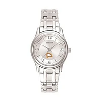 Women's Bulova Silver Winthrop Eagles Stainless Steel Quartz Watch