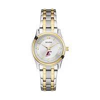 Women's Bulova Silver/Gold Eastern Kentucky Colonels Classic Two-Tone Round Watch