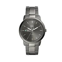 Fossil Tulane Green Wave The Minimalist Three-Hand Smoke Watch