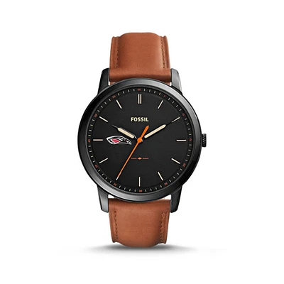 Fossil Southern Oregon Raiders The Minimalist Slim Light Brown Leather Watch