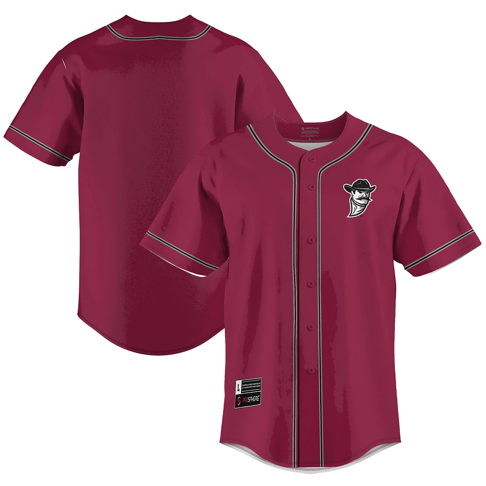 Men's GameDay Greats Crimson New Mexico State Aggies Lightweight Baseball Jersey