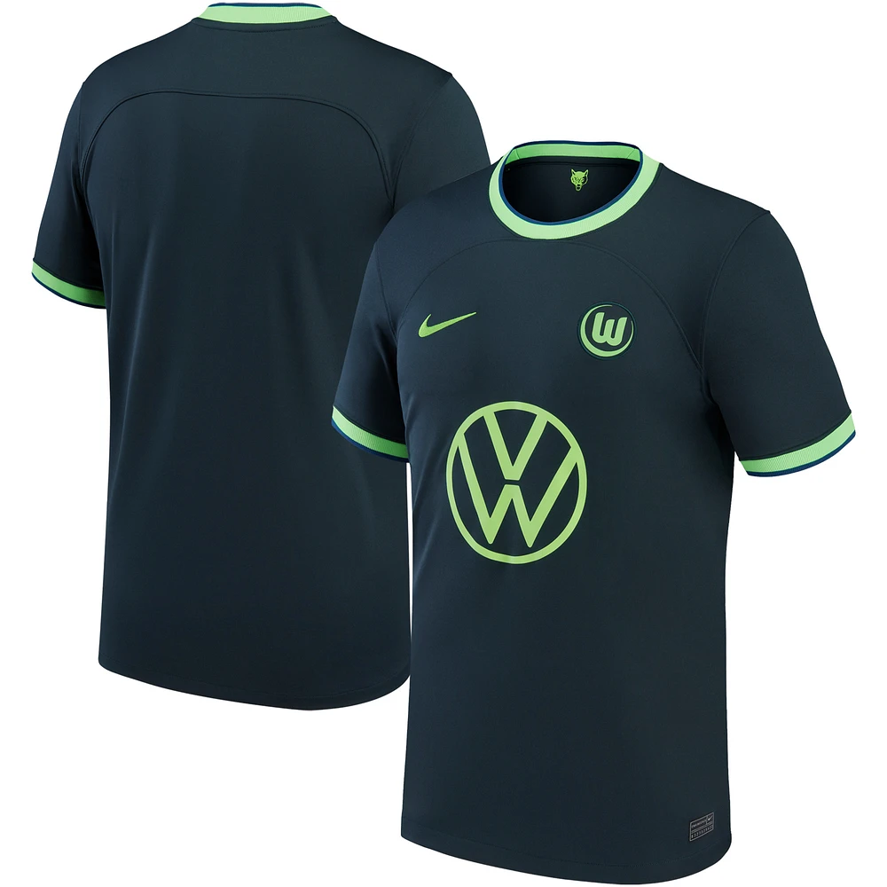 Youth Nike Black VfL Wolfsburg 2022/23 Away Replica Jersey