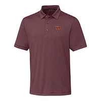 Men's Cutter & Buck Burgundy Washington Commanders Forge Pencil Stripe Stretch Polo