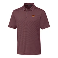 Men's Cutter & Buck Burgundy Washington Commanders Forge Pencil Stripe Stretch Polo
