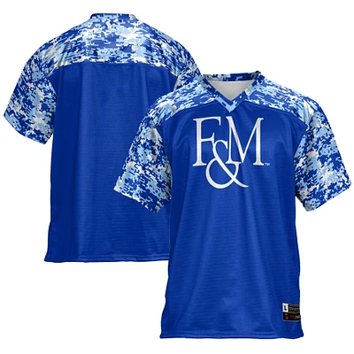 Men's GameDay Greats Blue Franklin & Marshall Diplomats Football Jersey