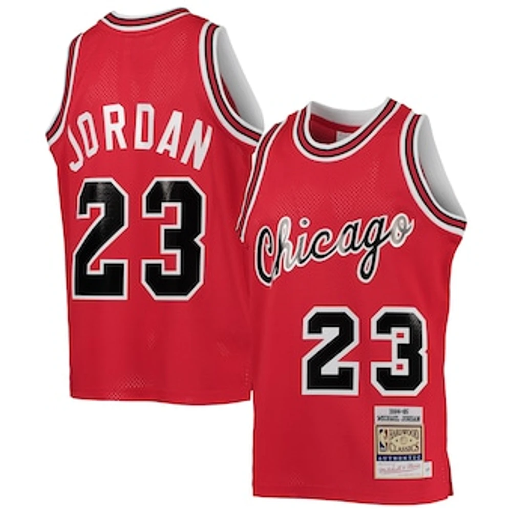 Youth Mitchell & Ness Michael Jordan Red Chicago Bulls 1984/85 Hardwood Classics Authentic Jersey