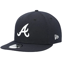 Men's New Era Navy Atlanta Braves Primary Logo 9FIFTY Snapback Hat