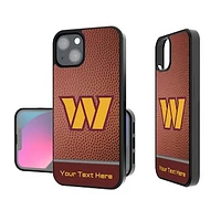 Washington Commanders Personalized Football Design iPhone Bump Case