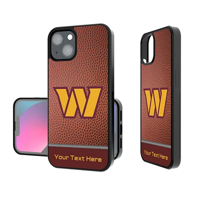 Washington Commanders Personalized Football Design iPhone Bump Case