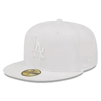 Men's New Era Los Angeles Dodgers White on 59FIFTY Fitted Hat
