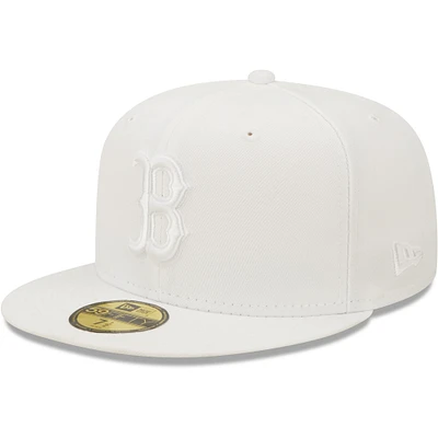 Men's New Era Boston Red Sox White on 59FIFTY Fitted Hat