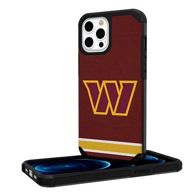 Washington Commanders iPhone Rugged Stripe Design Case