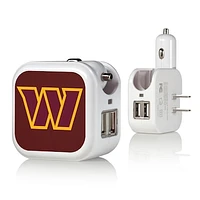 Washington Commanders Solid Design USB Charger