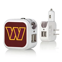 Washington Commanders Solid Design USB Charger