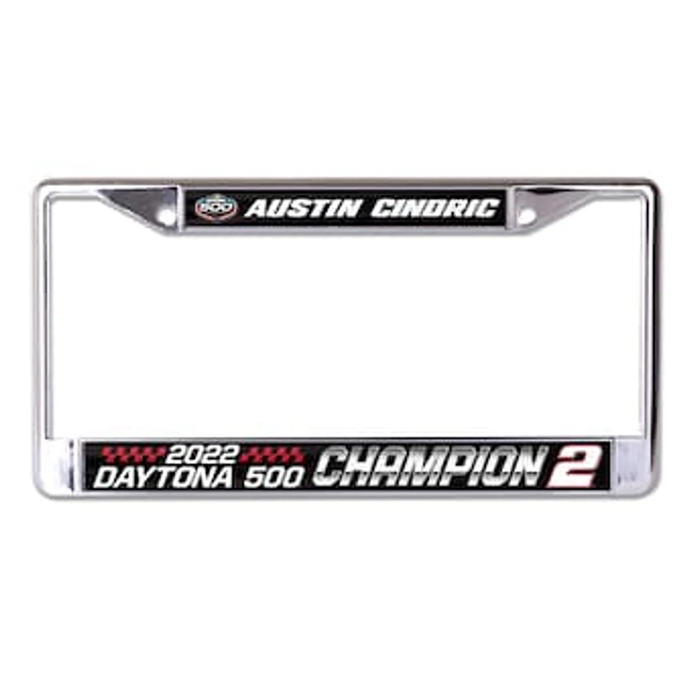 WinCraft Austin Cindric 2022 Daytona 500 Champion Metal Laser Cut License Plate Frame