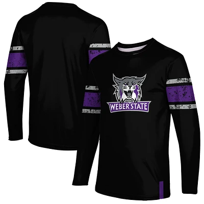 Men's Black Weber State Wildcats Long Sleeve T-Shirt