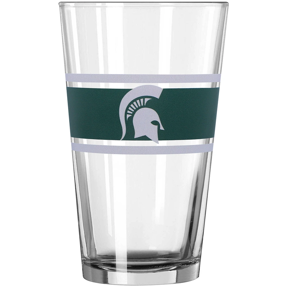 Michigan State Spartans 16oz. Stripe Pint Glass