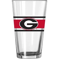 Georgia Bulldogs 16oz. Stripe Pint Glass