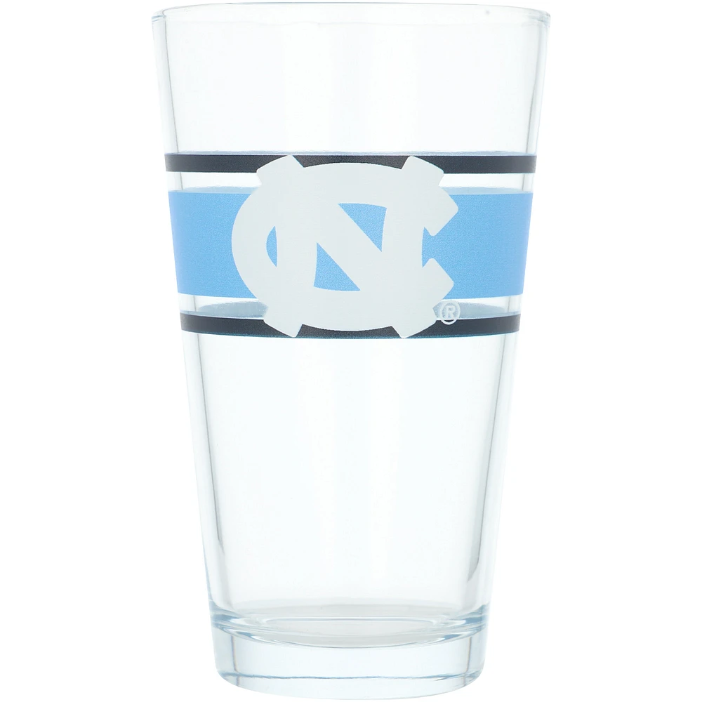 North Carolina Tar Heels 16oz. Stripe Pint Glass