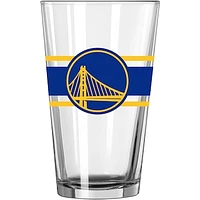 Golden State Warriors 16oz. Stripe Pint Glass