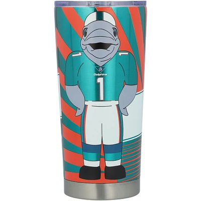 Miami Dolphins 20oz. Stainless Steel Mascot Tumbler