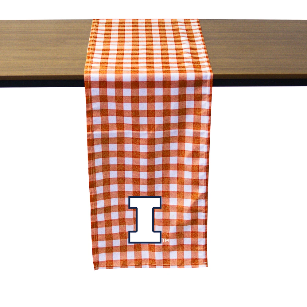 Illinois Fighting Illini Buffalo Check Table Runner