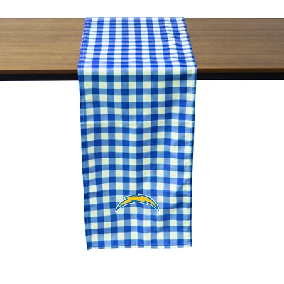 Los Angeles Chargers Buffalo Check Table Runner