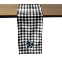 Miami Marlins Buffalo Check Table Runner