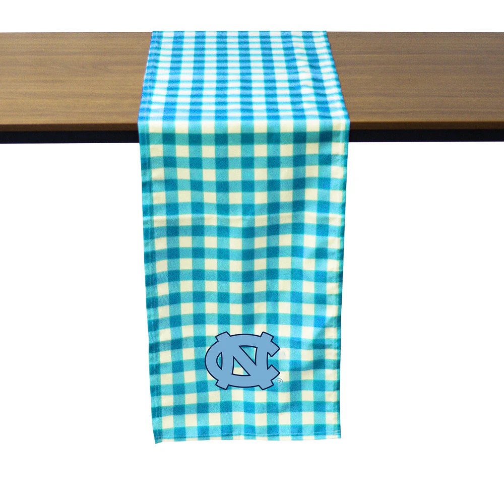 North Carolina Tar Heels Buffalo Check Table Runner