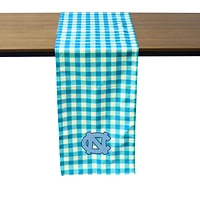 North Carolina Tar Heels Buffalo Check Table Runner