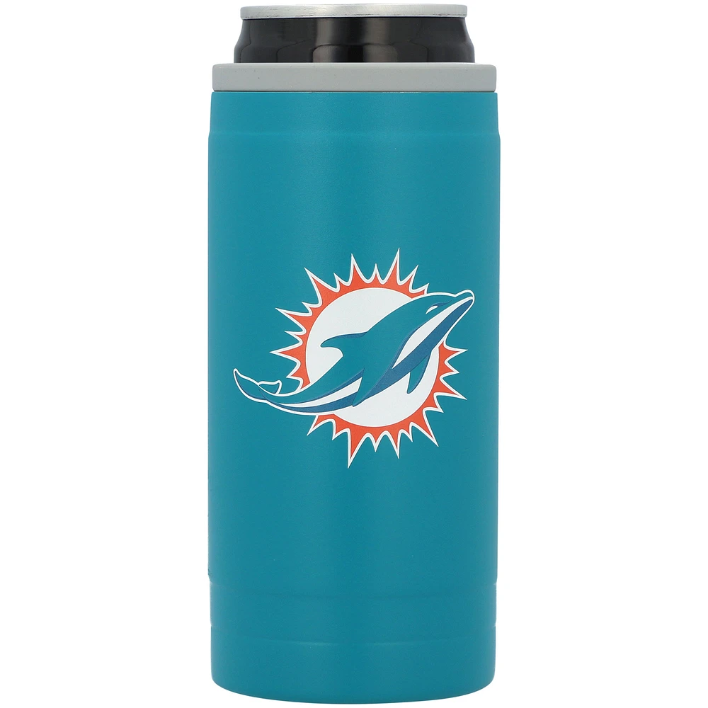 Miami Dolphins 12oz. Flipside Powdercoat Slim Can Cooler